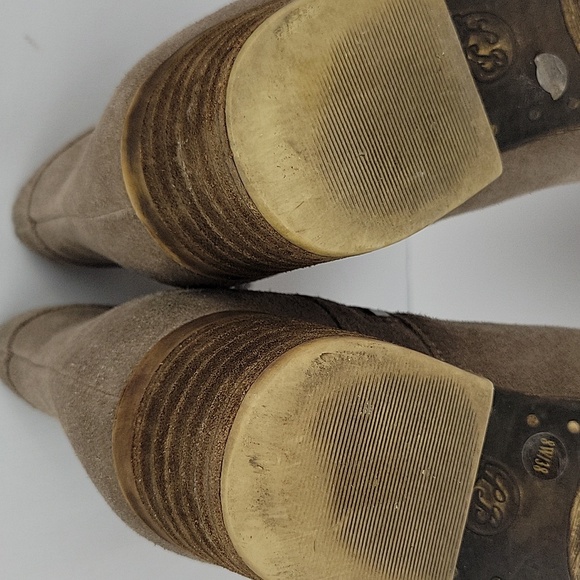 Lucky Brand Breah Boho Chic Ankle Boot Tan Taupe Size 8 - Picture 8 of 16